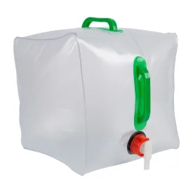 20L White Collapsible Water Container with Tap - By Redwood