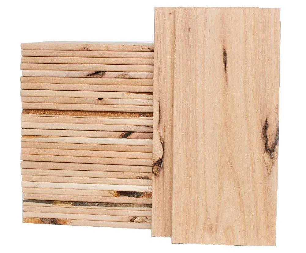 Alder Grilling Planks 30-Pack for Cooking White Fish, Vegetables, Pork and Chicken - Size for 2 - 4 Servings (5&quot;x11&quot;) - Pacific Alder Seconds