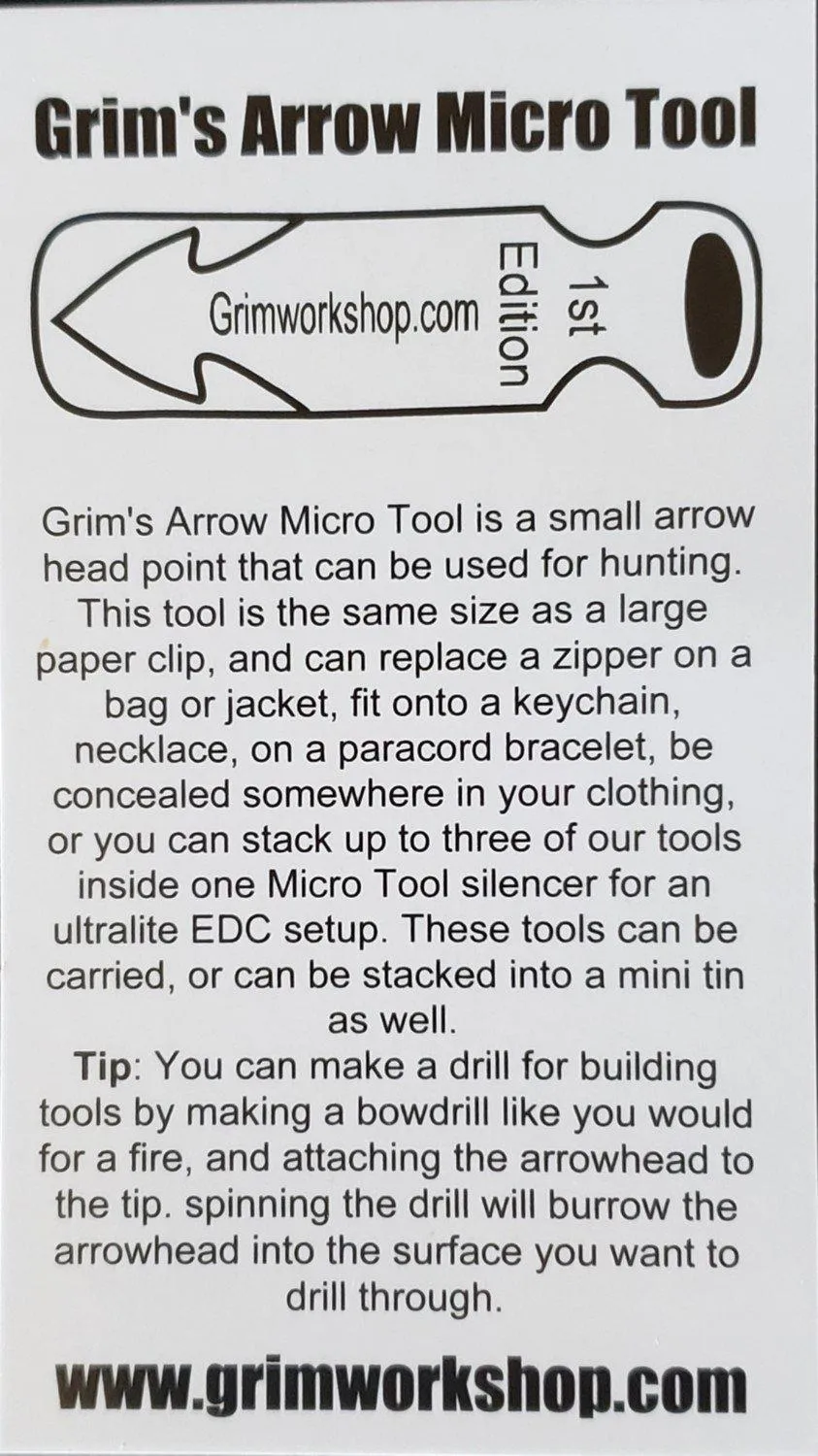 Arrow Micro Tool : Emergency Arrowhead Tool