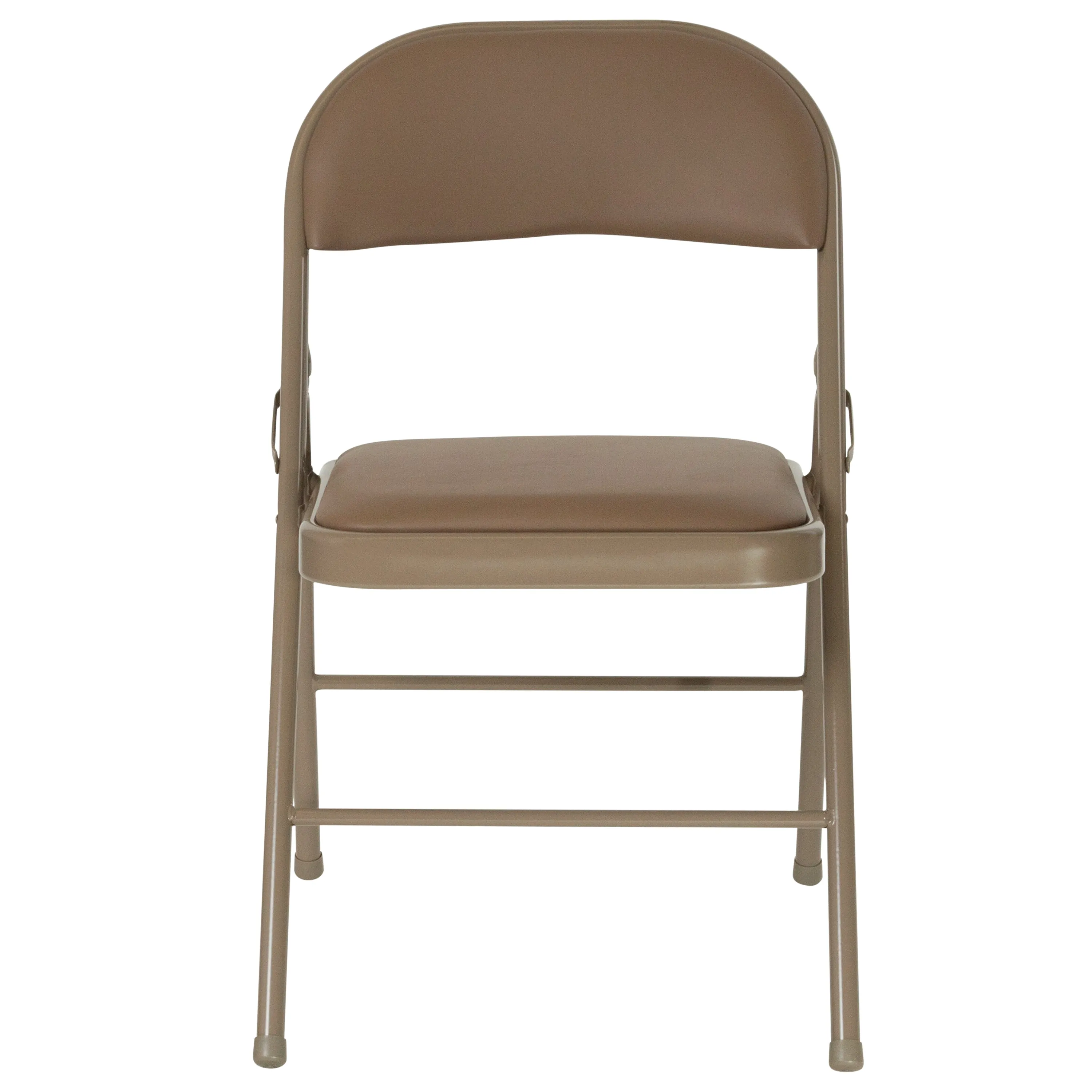 Beige Vinyl Folding Chair 2-HA-F003D-BGE-GG