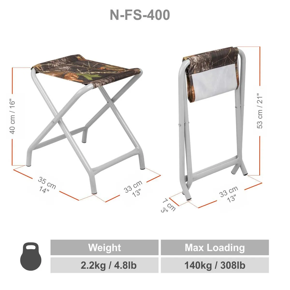 Compact Folding Portable Fishing Stool