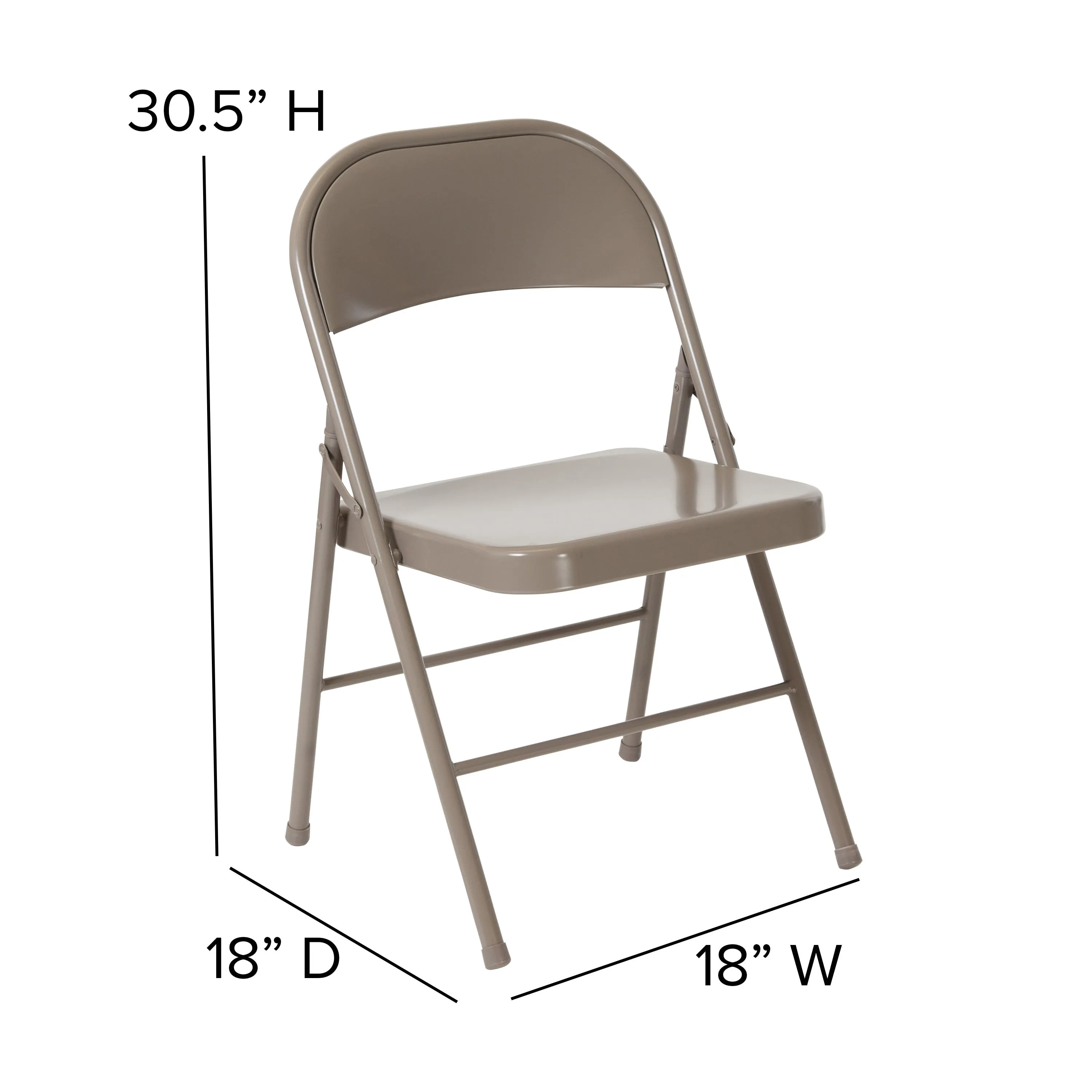 HERCULES Series Double Braced Metal Folding Chair