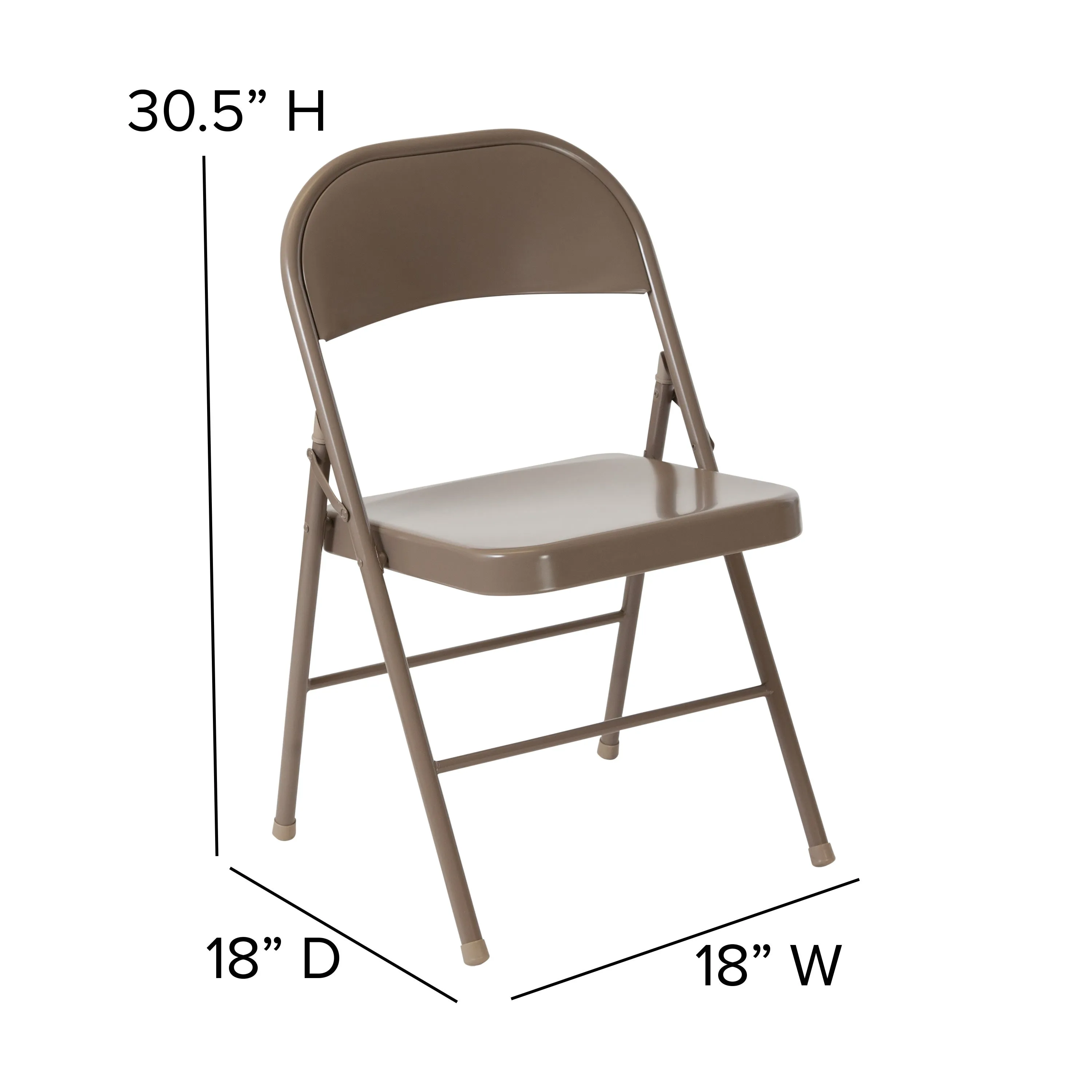 HERCULES Series Double Braced Metal Folding Chair