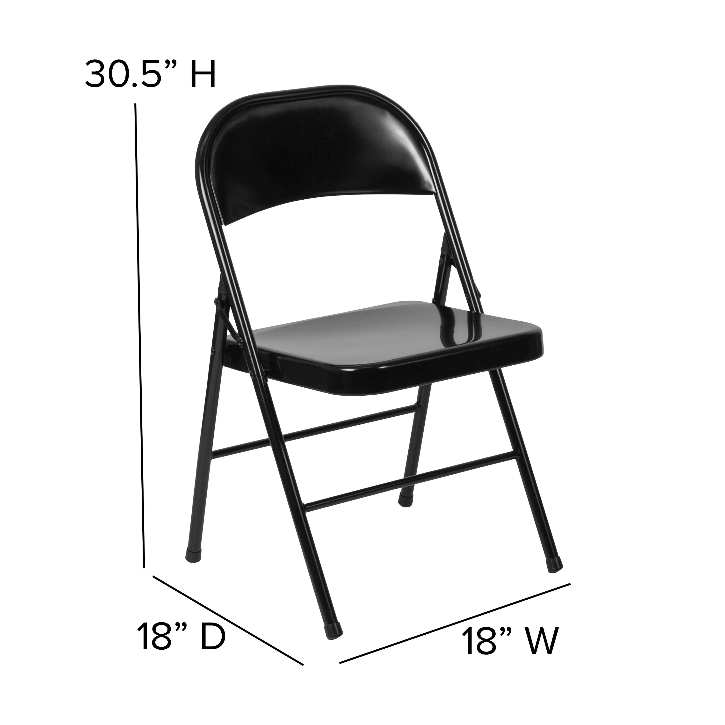 HERCULES Series Double Braced Metal Folding Chair