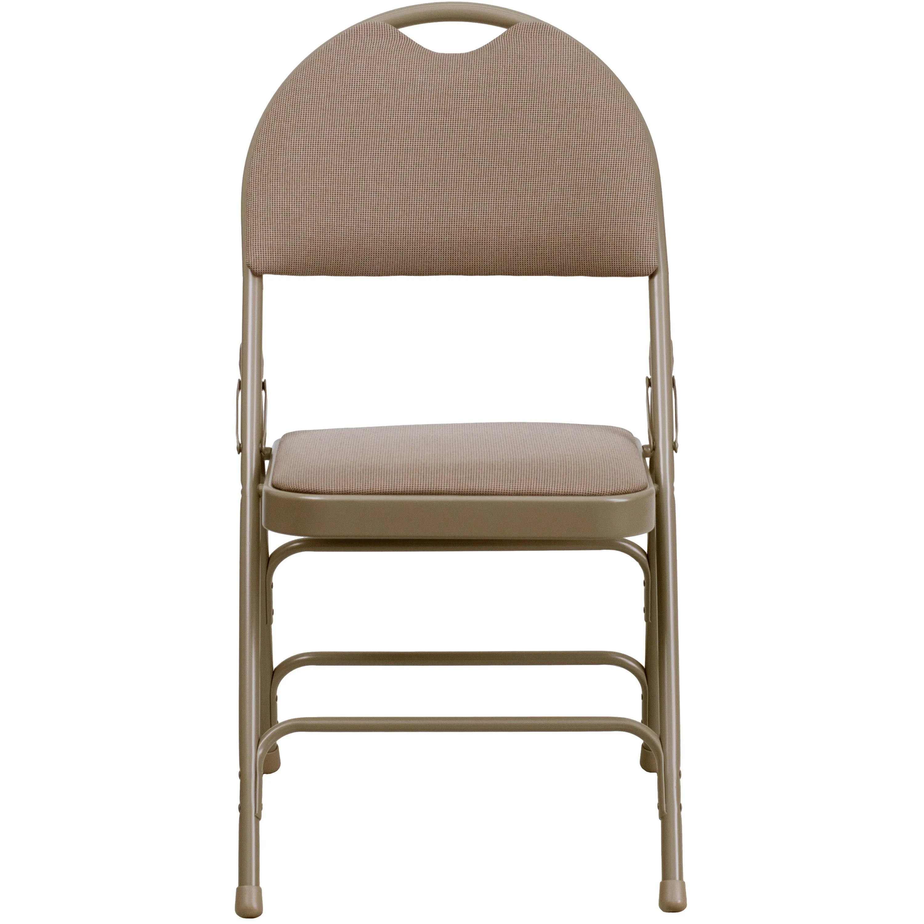 HERCULES Series Extra Large Ultra-Premium Triple Braced Metal Folding Chair with Easy-Carry Handle