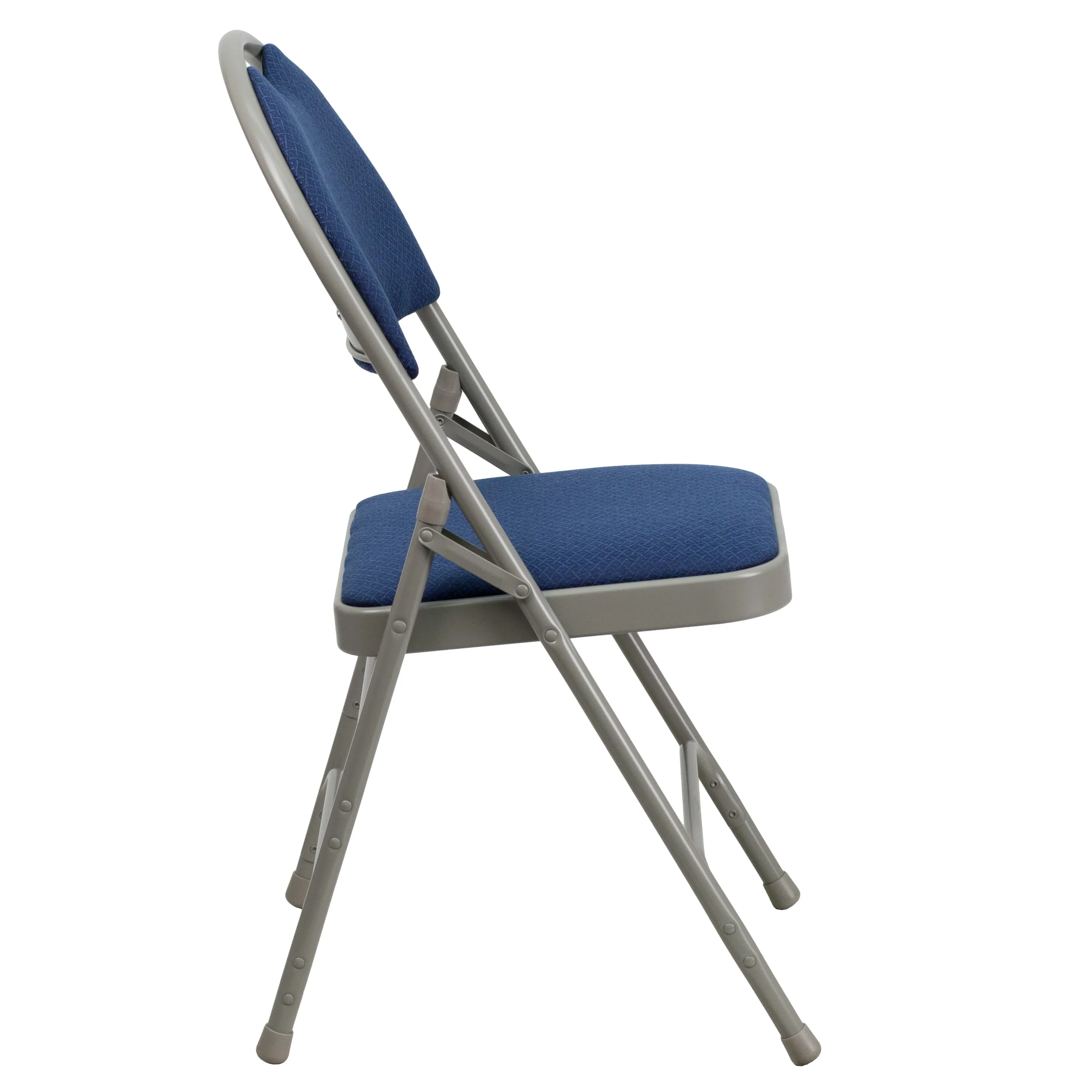 HERCULES Series Extra Large Ultra-Premium Triple Braced Metal Folding Chair with Easy-Carry Handle