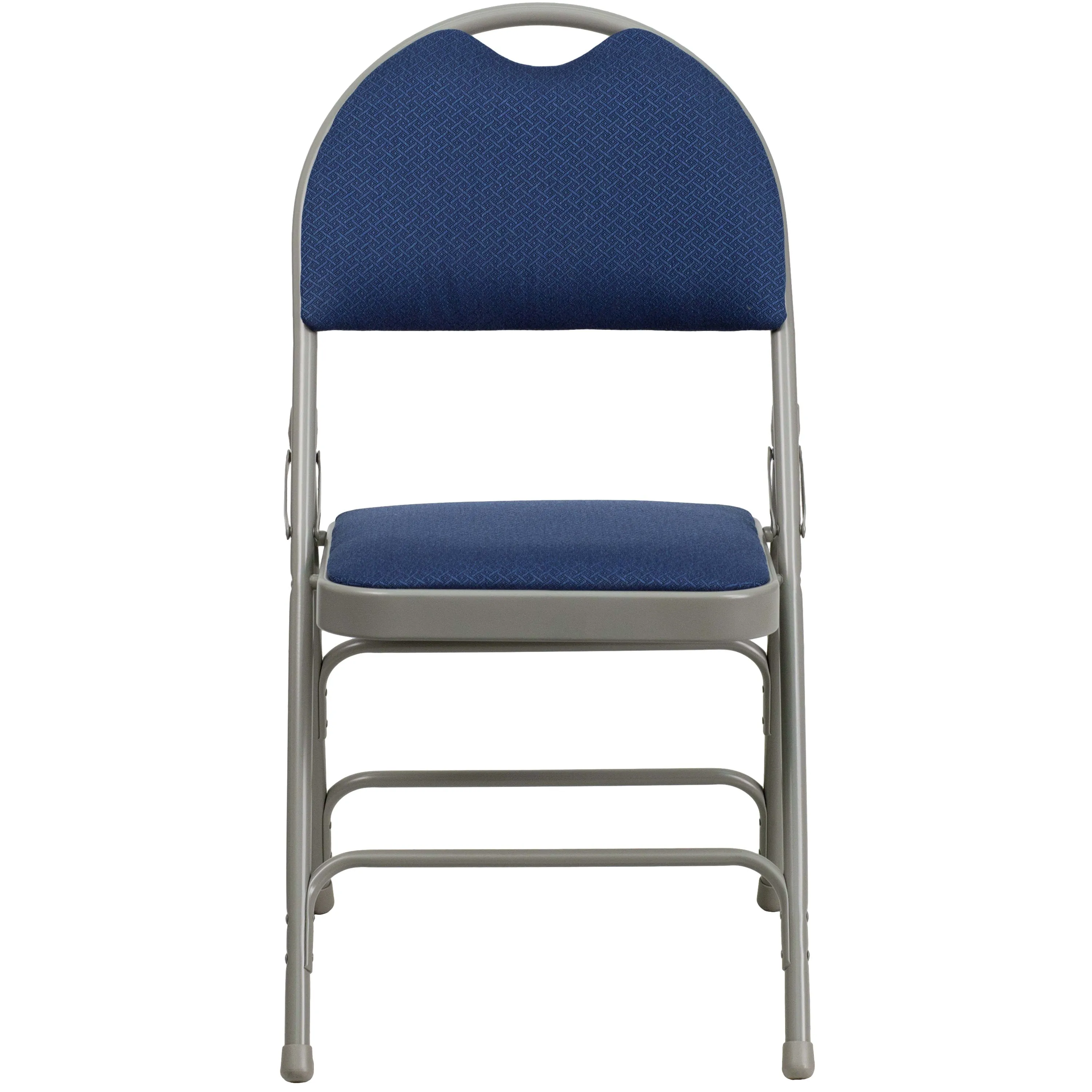 HERCULES Series Extra Large Ultra-Premium Triple Braced Metal Folding Chair with Easy-Carry Handle