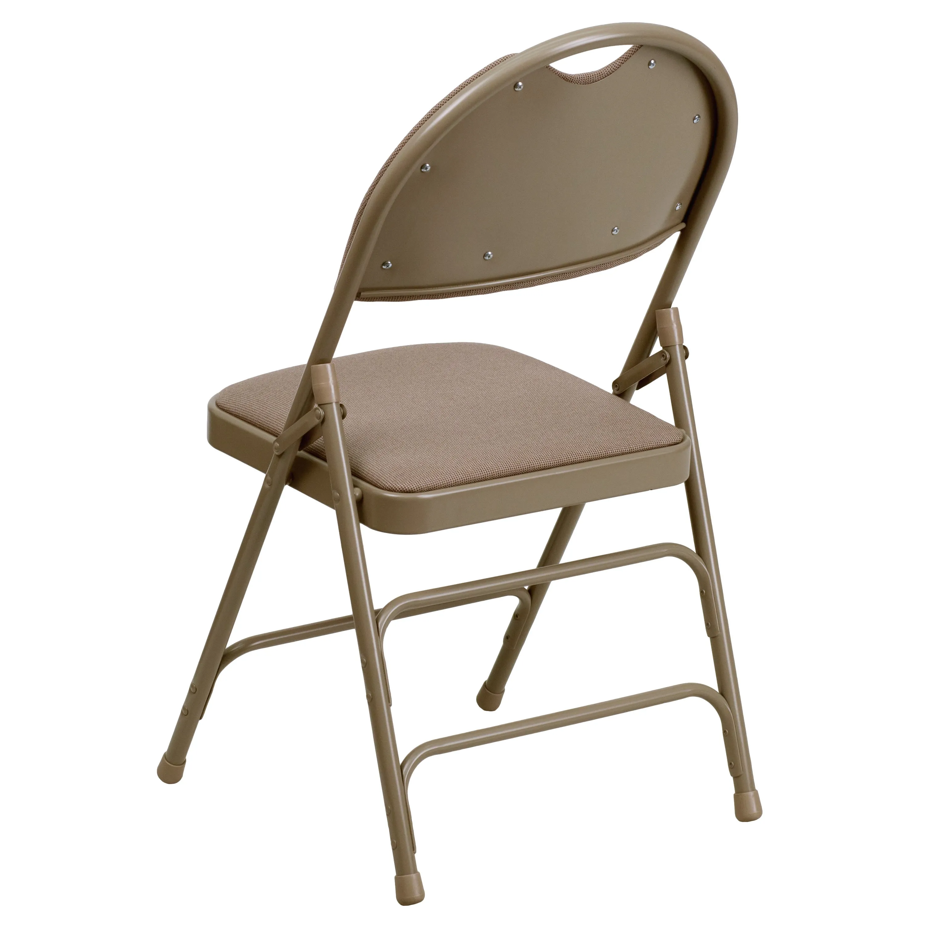 HERCULES Series Extra Large Ultra-Premium Triple Braced Metal Folding Chair with Easy-Carry Handle