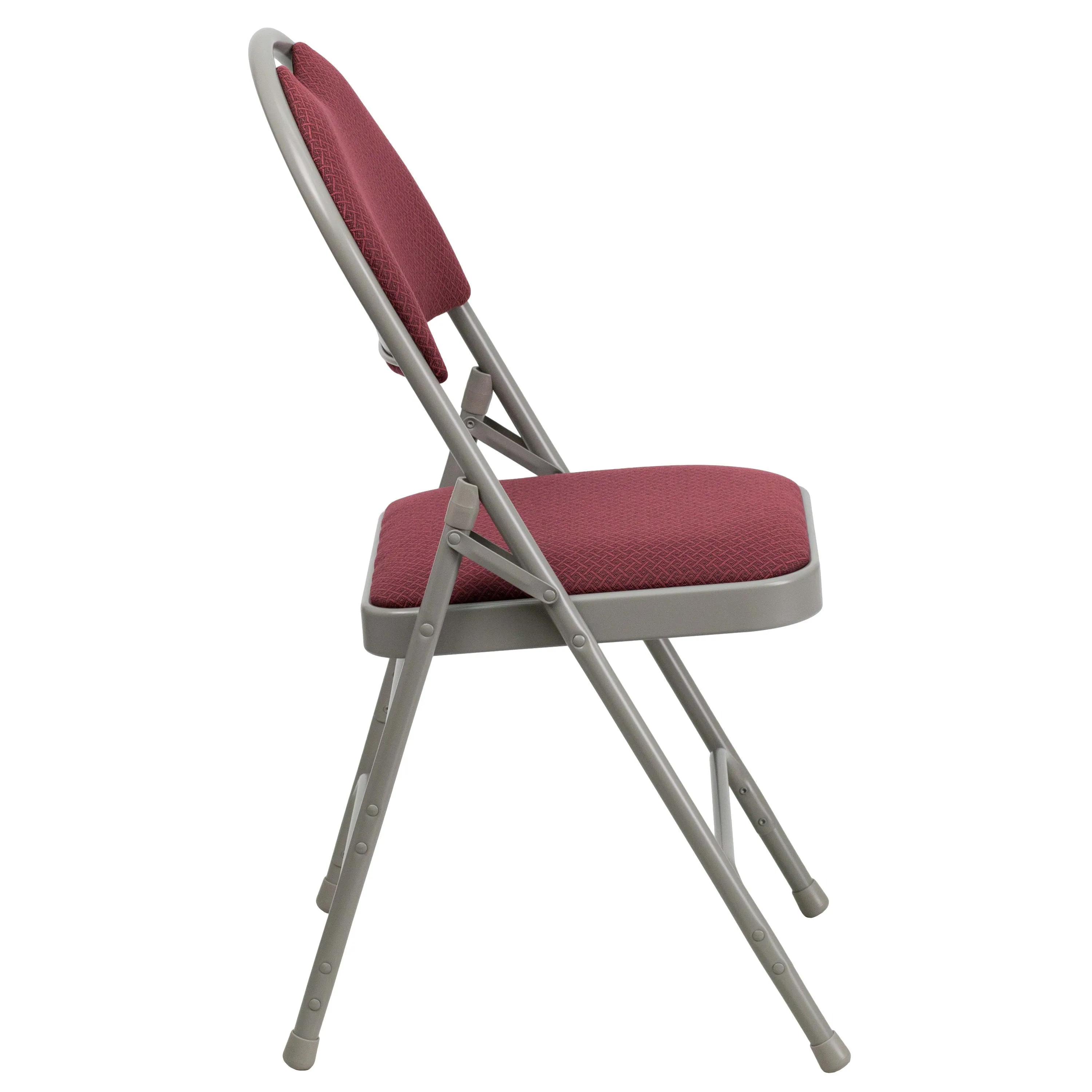 HERCULES Series Extra Large Ultra-Premium Triple Braced Metal Folding Chair with Easy-Carry Handle