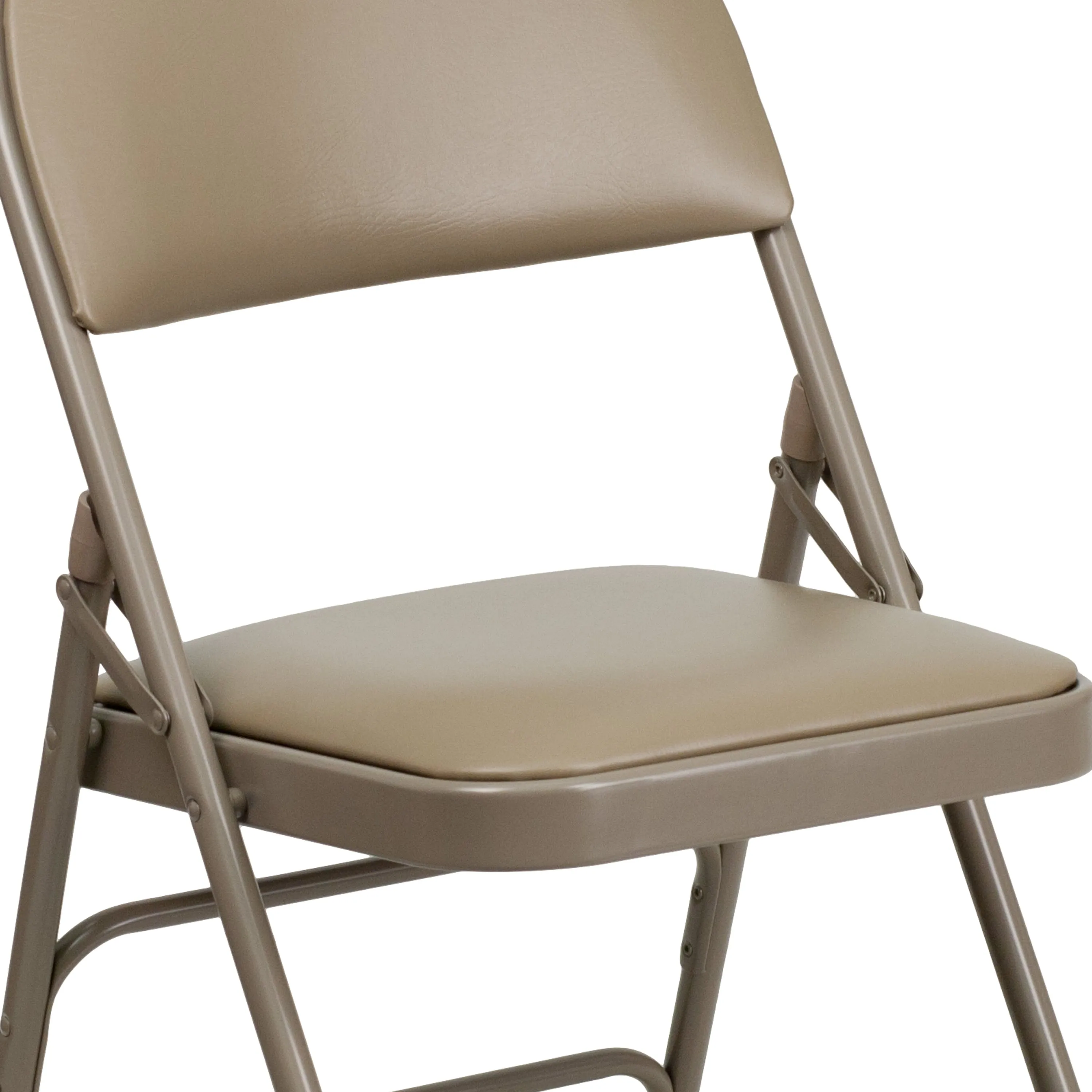 HERCULES Series Extra Large Ultra-Premium Triple Braced Metal Folding Chair with Easy-Carry Handle