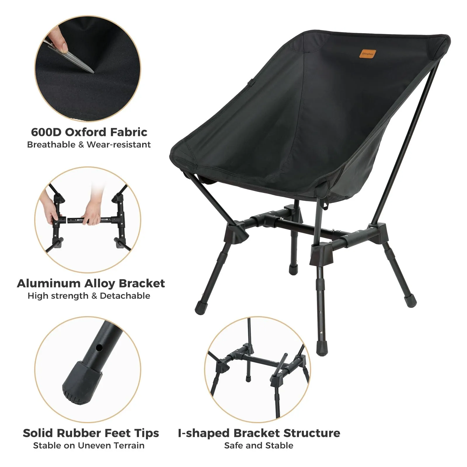 KingCamp ALOE P20 7075 Portable Lightweight Camping Chair