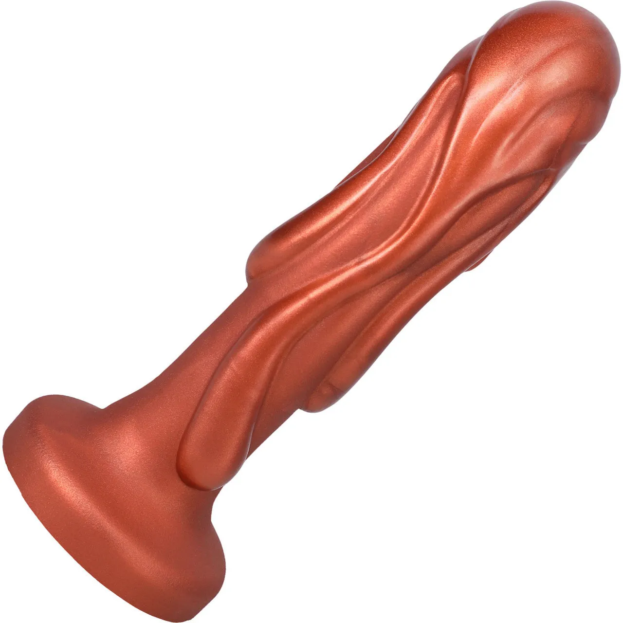 Magma Silicone 7" Dildo By Tantus - Copper