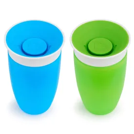 Munchkin Miracle 360 Sippy Cup, Green/Blue, 10 Oz, 2 Count