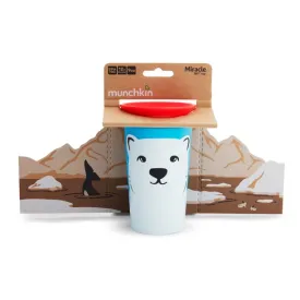 Munchkin Miracle 360 WildLove Sippy Cup, 9 Oz, Polar Bear