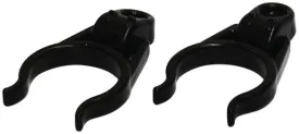 Nylon Black Folding Tube Clip - 2 Pack