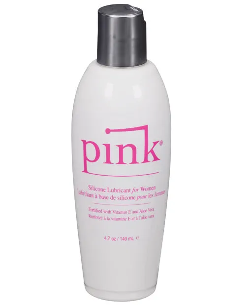 Pink Silicone Lube Flip Top Bottle