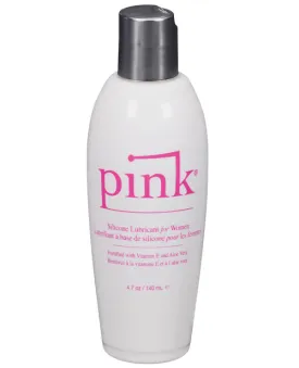 Pink Silicone Lube Flip Top Bottle