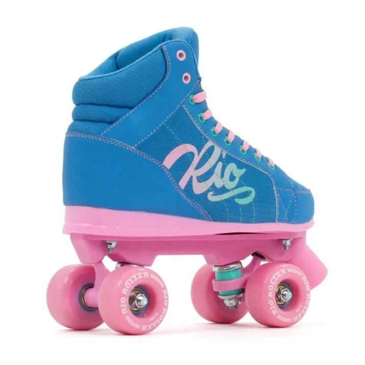 Rio Roller Lumina Blue Pink Roller Skates