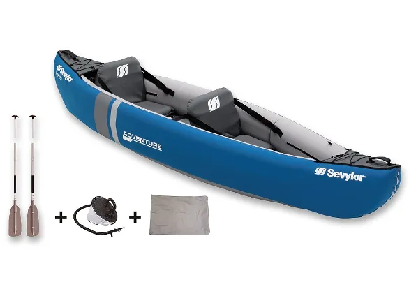 Sevylor Adventure Kayak Kit with 2 x Paddles & Pump - 2 Adult -2023 Model