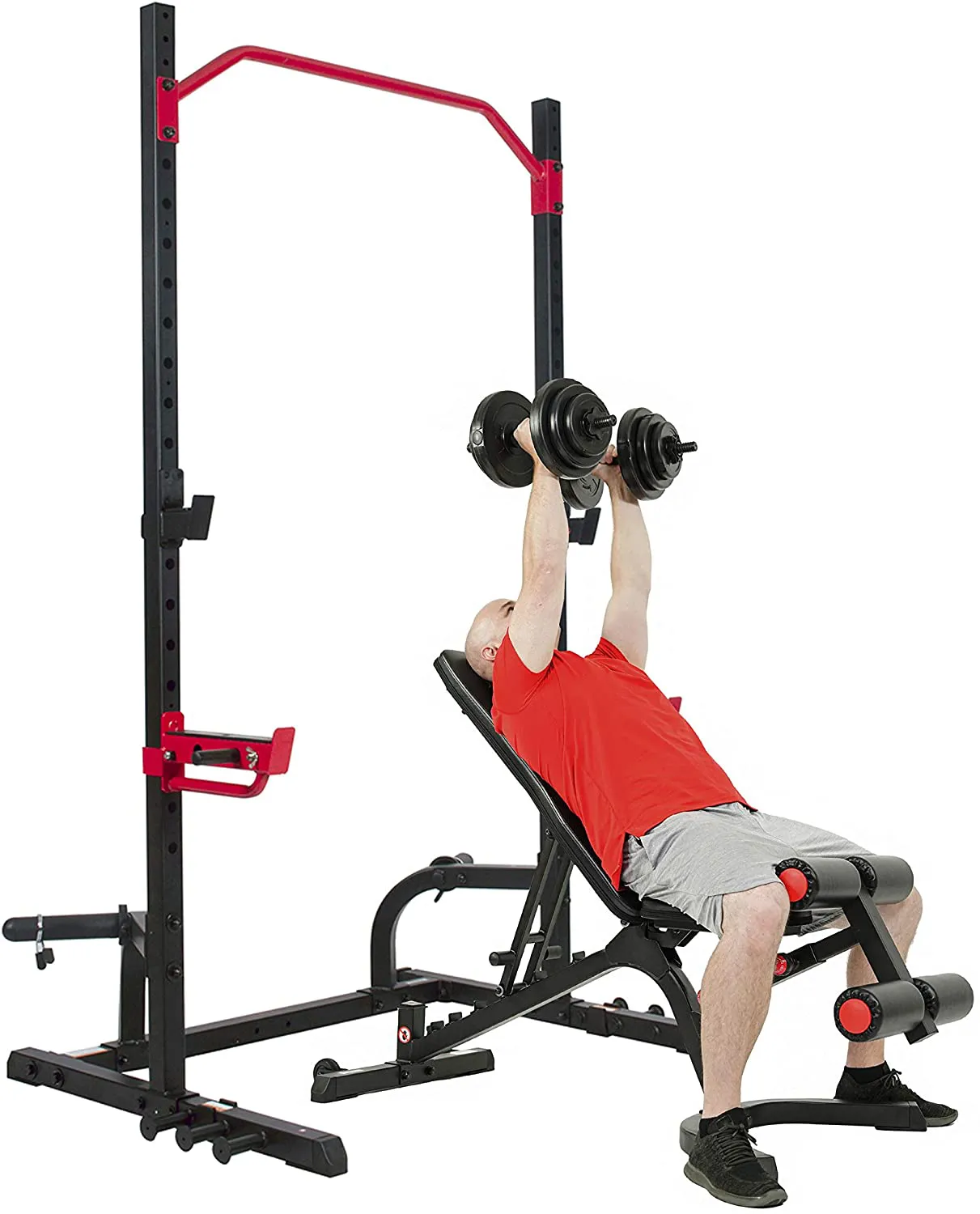 Sunny Health & Fitness Power Zone Squat Stand Rack Power Cage