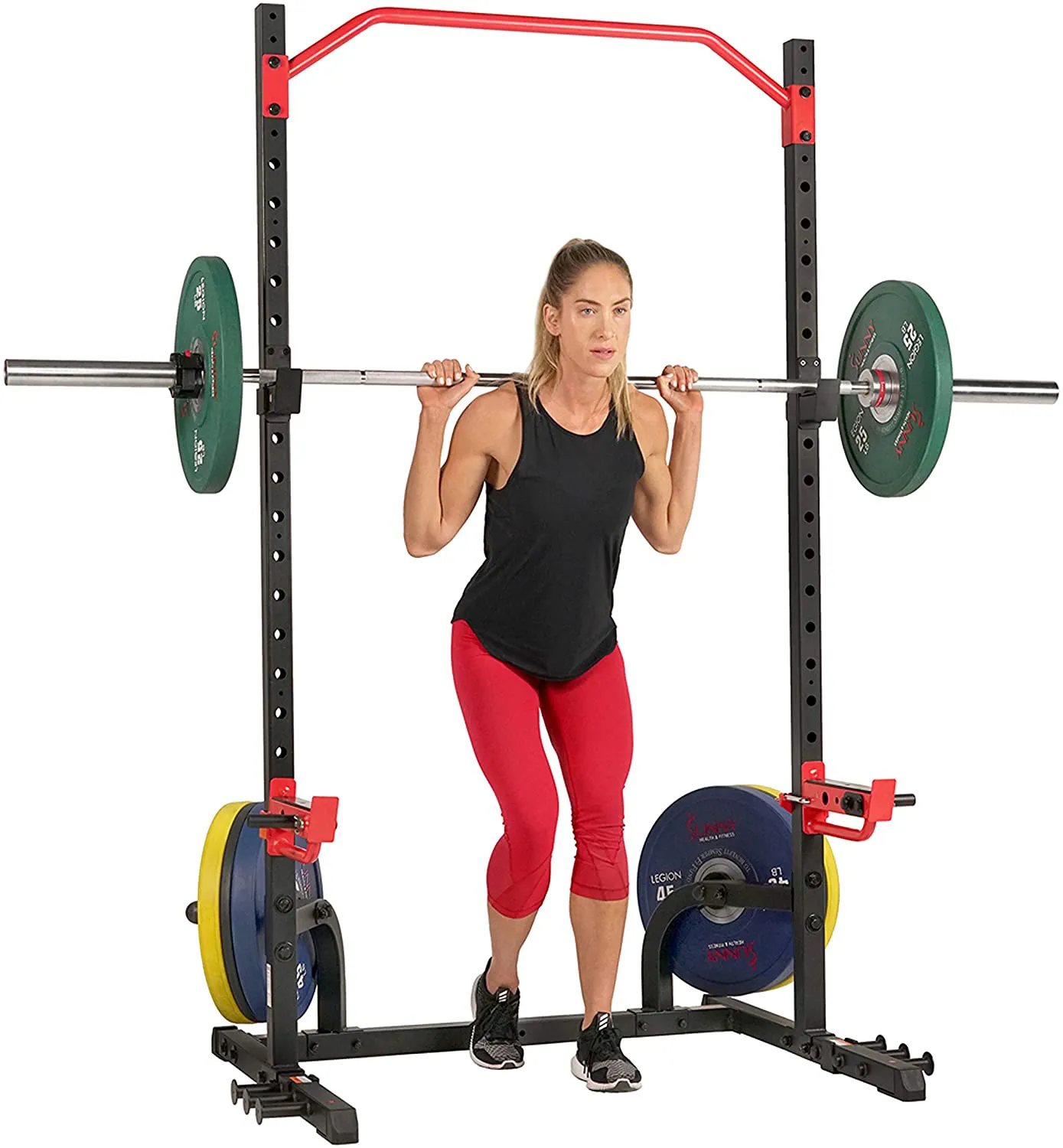 Sunny Health & Fitness Power Zone Squat Stand Rack Power Cage