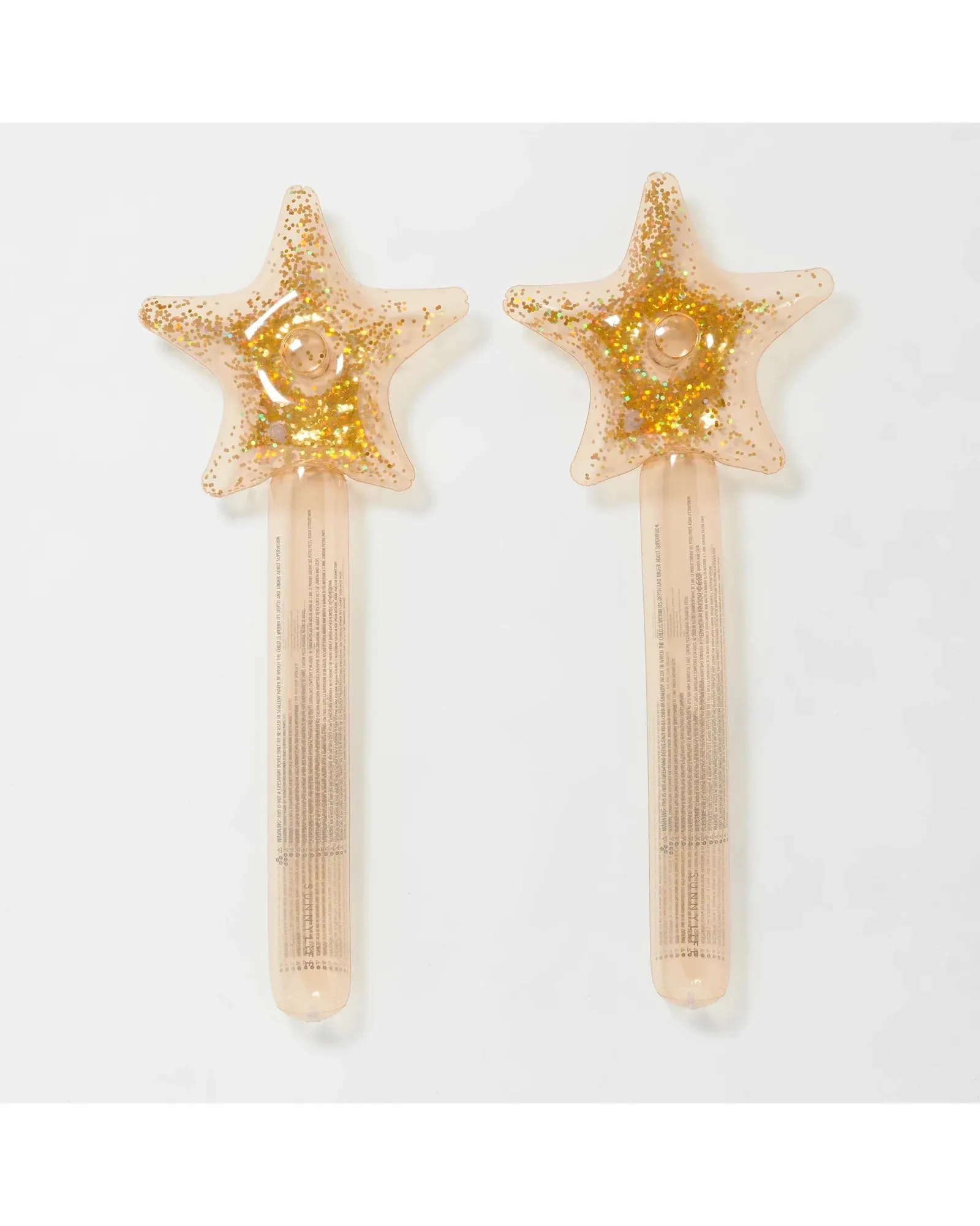 Sunnylife Kids Inflatable Star Wand Princess Swan Gold Set of 2