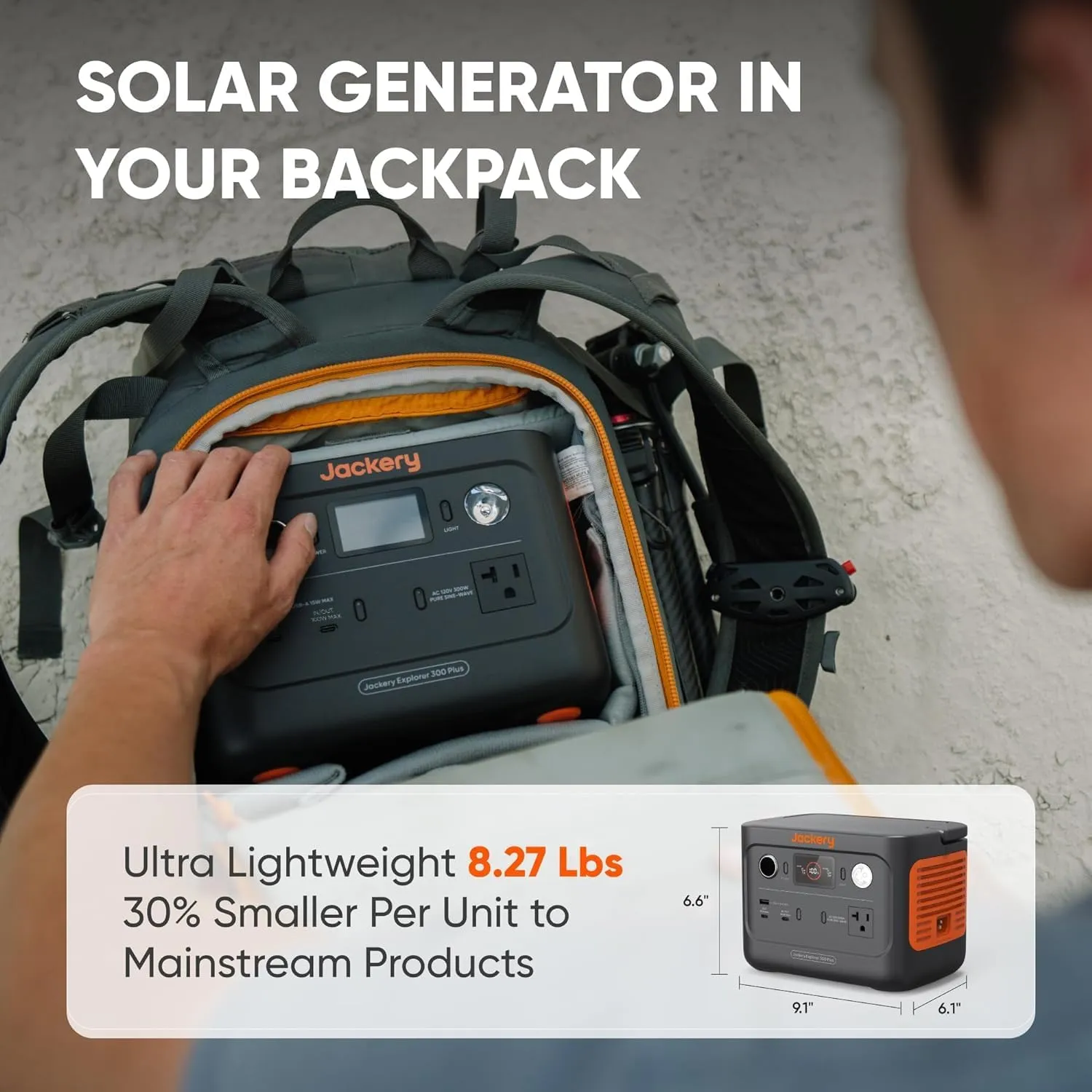 Sustainable Solar Generator, Portable Power Station for Outdoor, Off-Grid Living, RV, Emergency