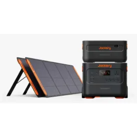 The Jackery Explorer 2000 Plus Portable Power Station   1 Battery Pack   2 x 200W SolarSaga Panels