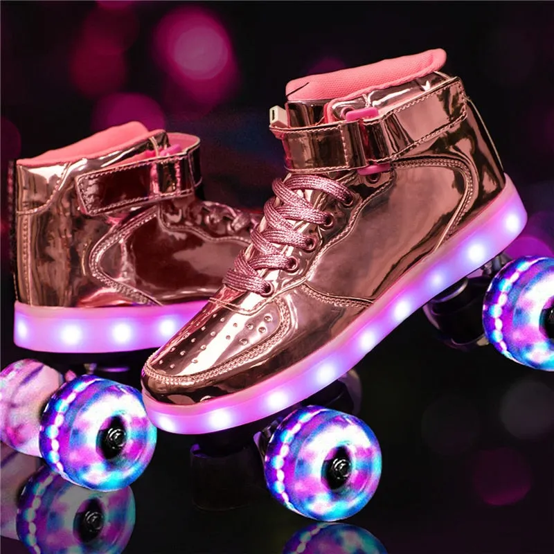 Trendy Led Rechargeable Roller Skates