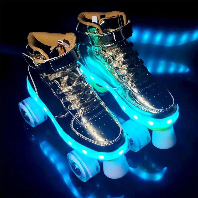 Trendy Led Rechargeable Roller Skates