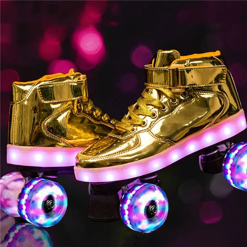 Trendy Led Rechargeable Roller Skates