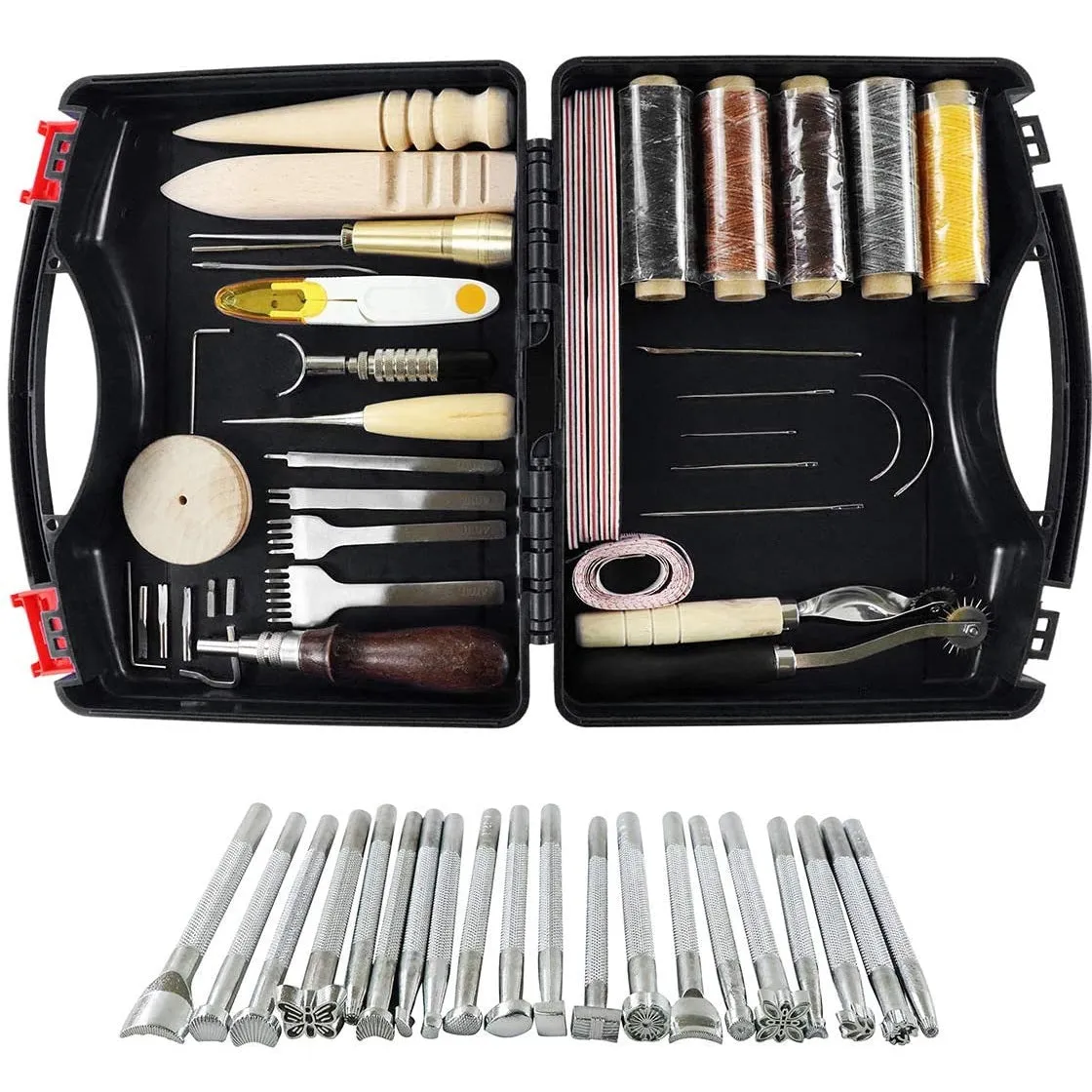 WHDZ 52pcs Leather Sewing Tools Kit