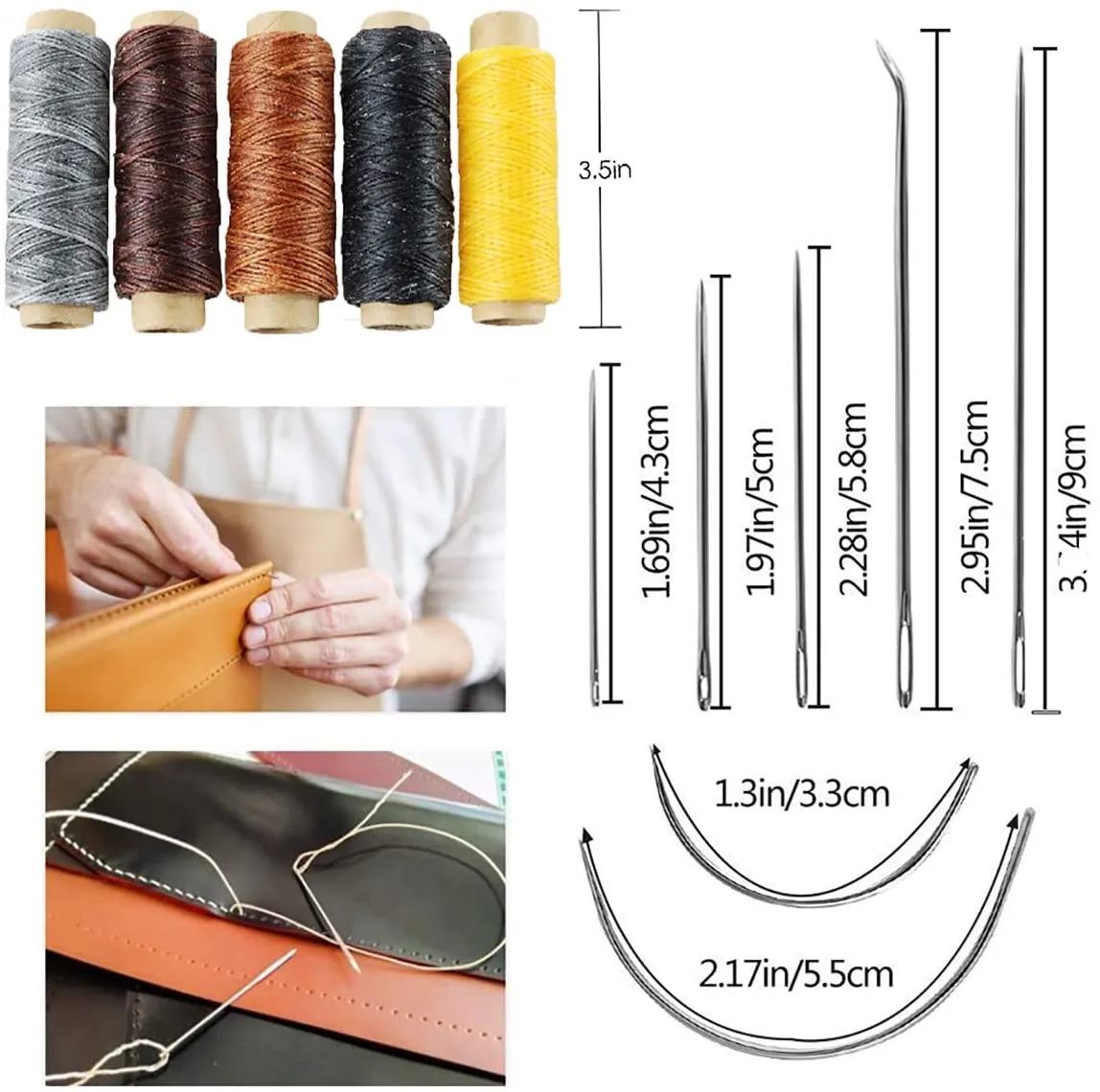 WHDZ 52pcs Leather Sewing Tools Kit