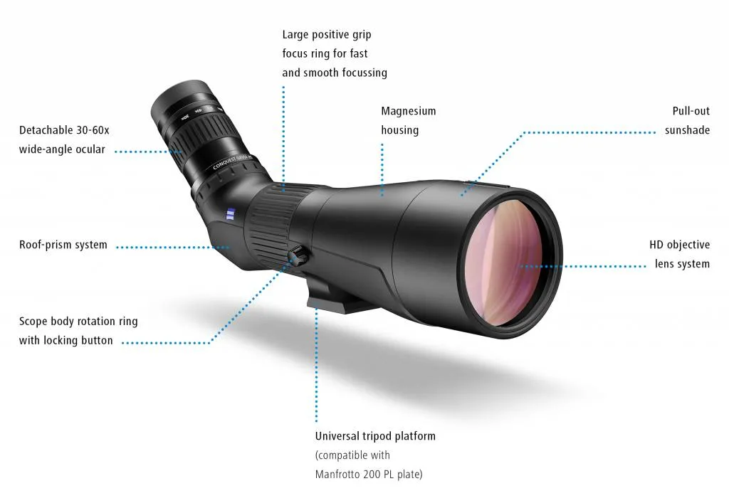 ZEISS GAVIA 85 SPOTTING SCOPE WITH 30-60X EYEPIECE